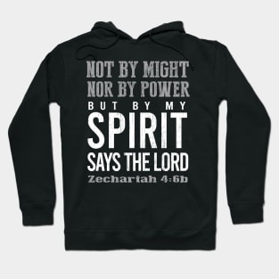 By My Power Says the Lord - distressed, Scripture Design Hoodie